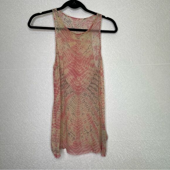 Raquel Allegra Tie Dye Silk Tank M - Picture 2 of 6